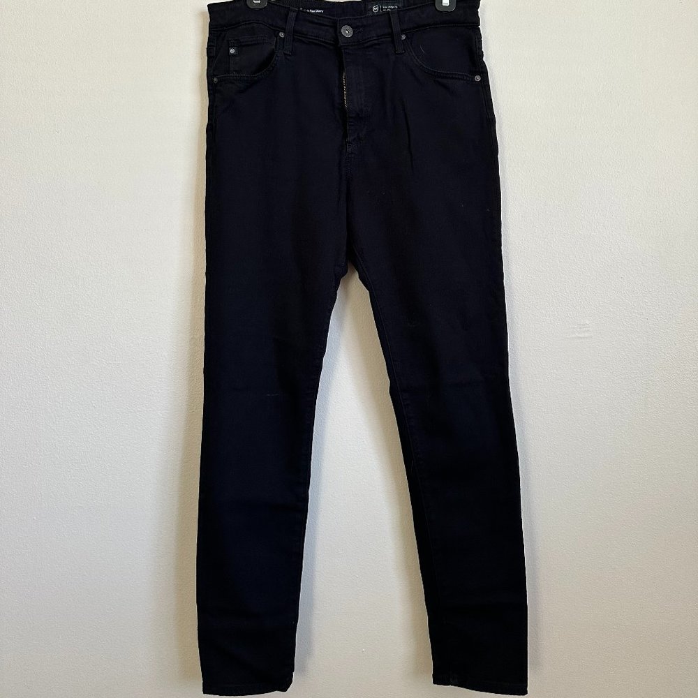 Ag Adriano Goldschmied Straight Leg Black Jeans | Size 29